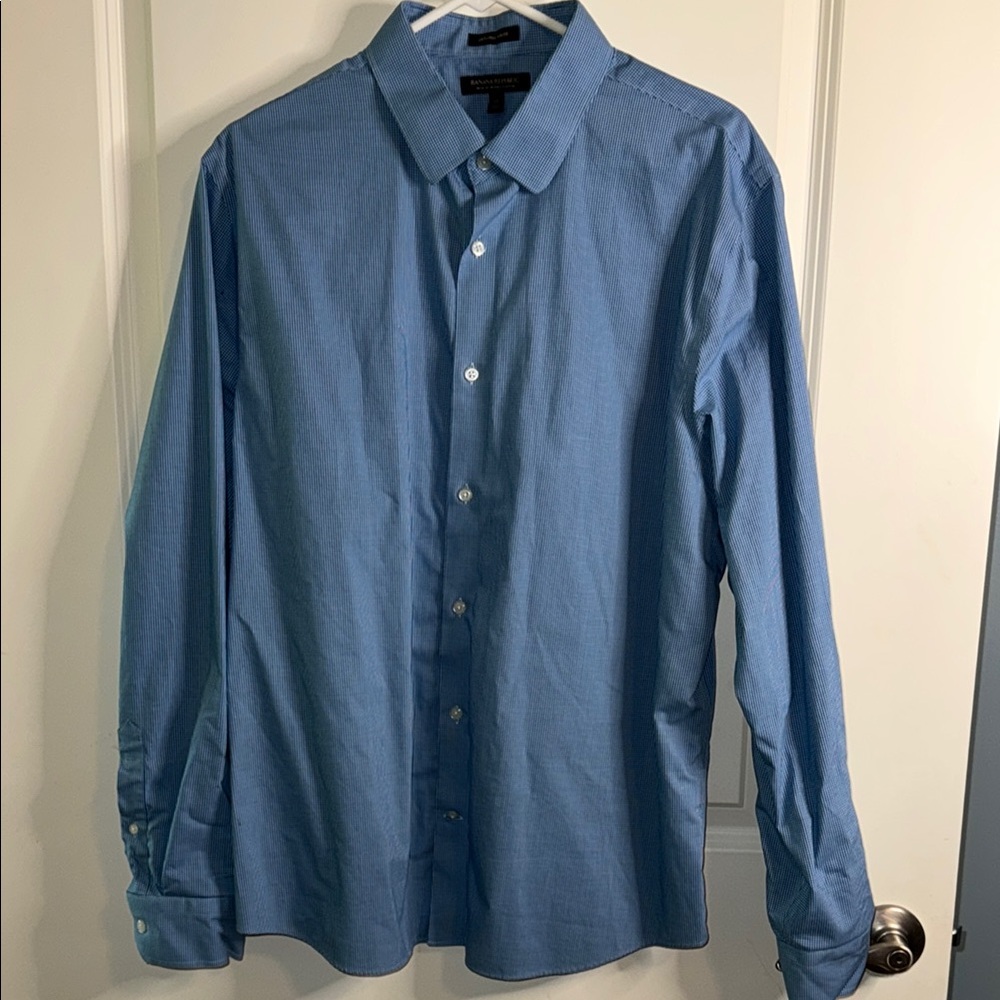 Banana Republic Classic Blue Dress Shirt